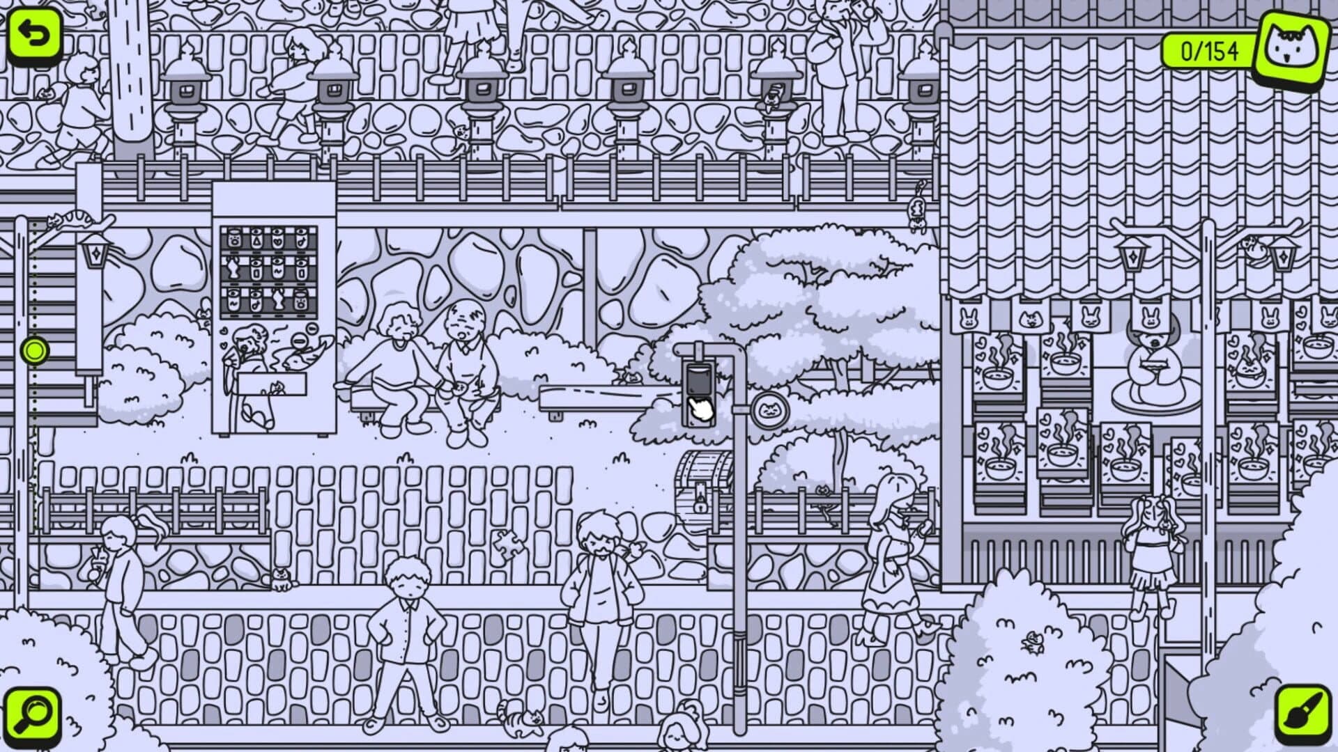 Cats and Seek: Kyoto - Extra Level & Jigsaw screenshot 2