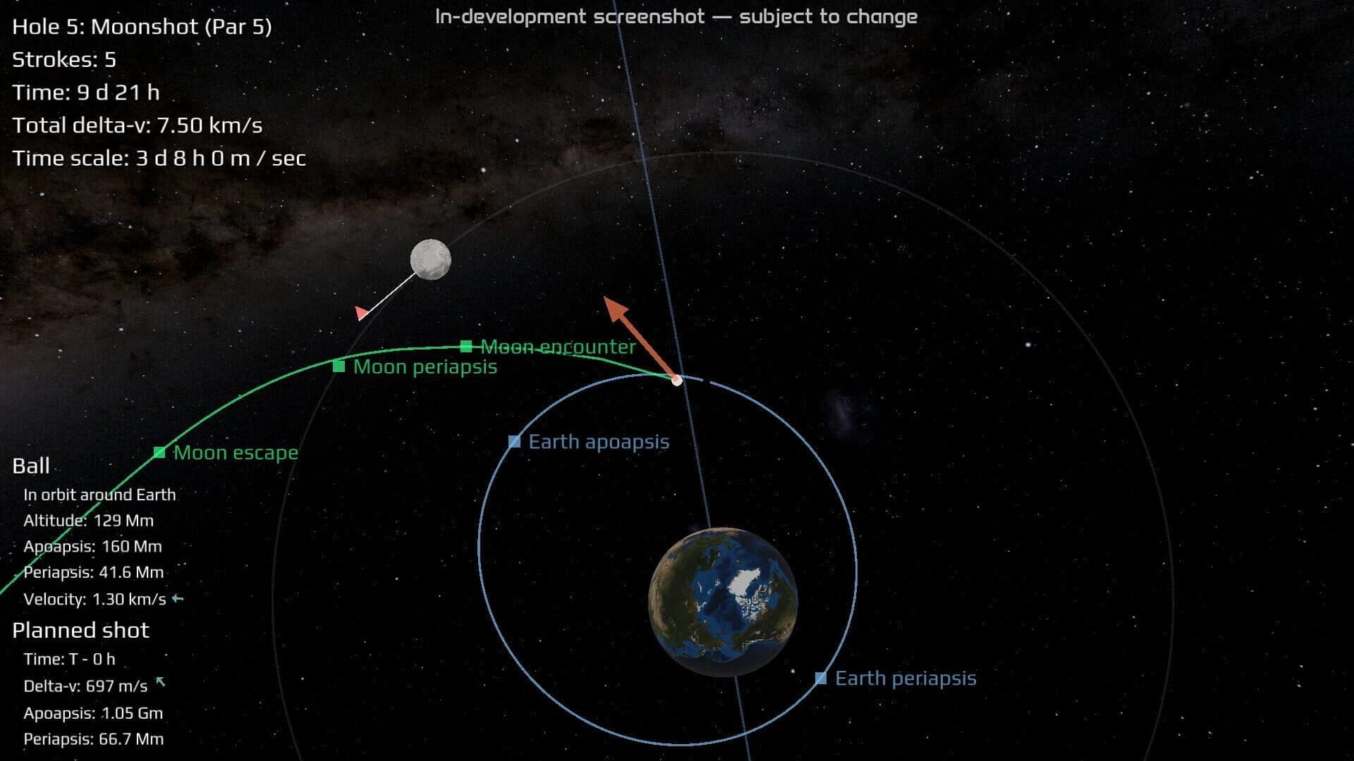 Celestial Golf screenshot 2