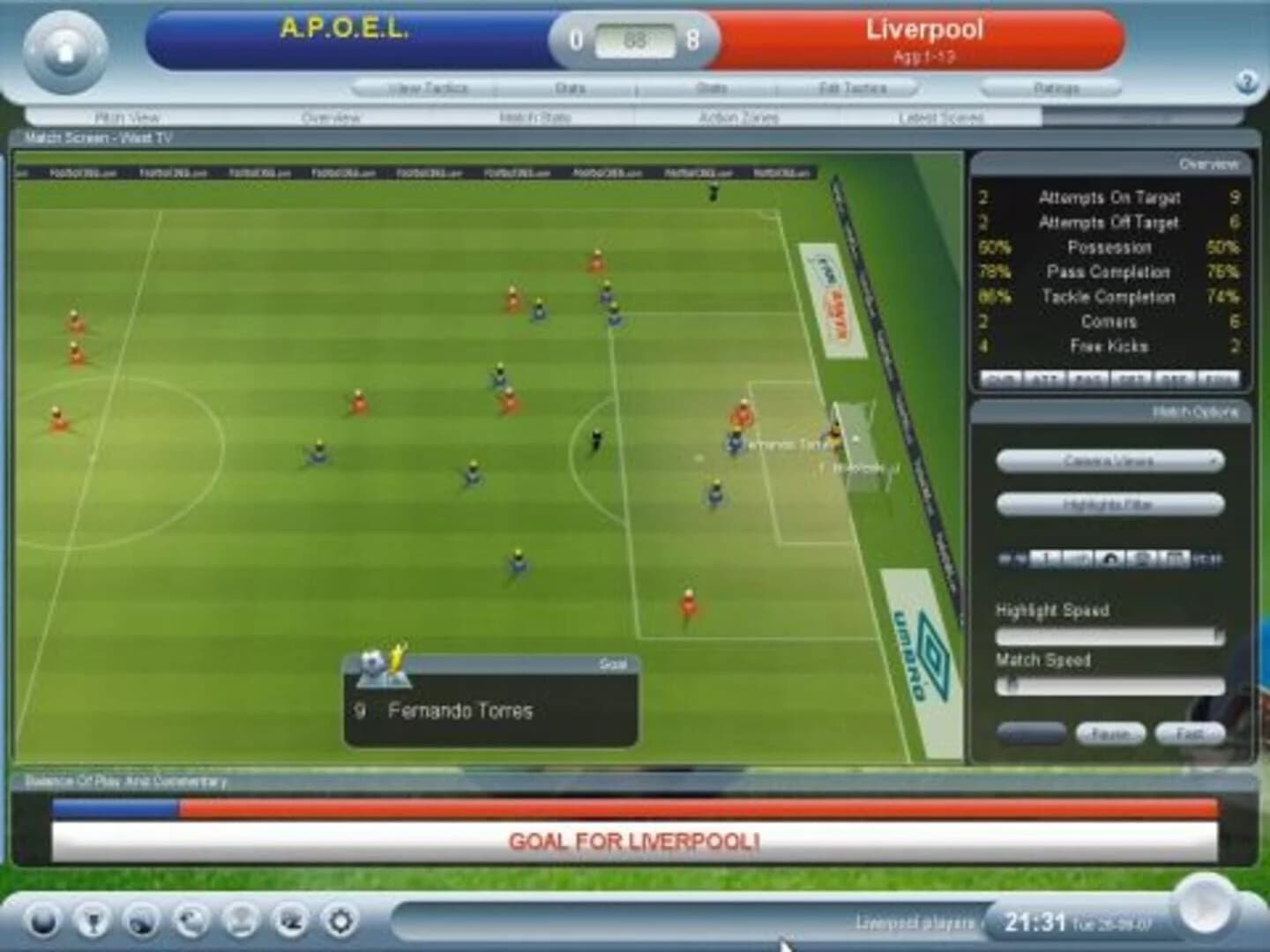 Championship Manager 2008 screenshot 1