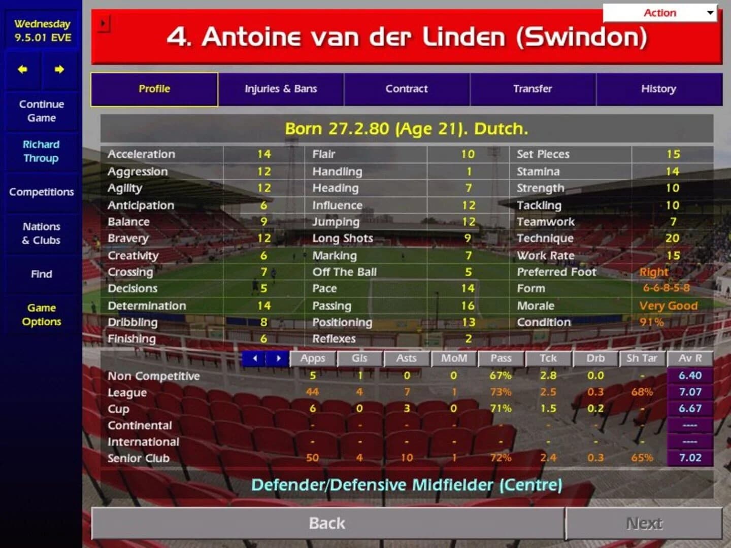 Championship Manager: Season 00/01 screenshot 4