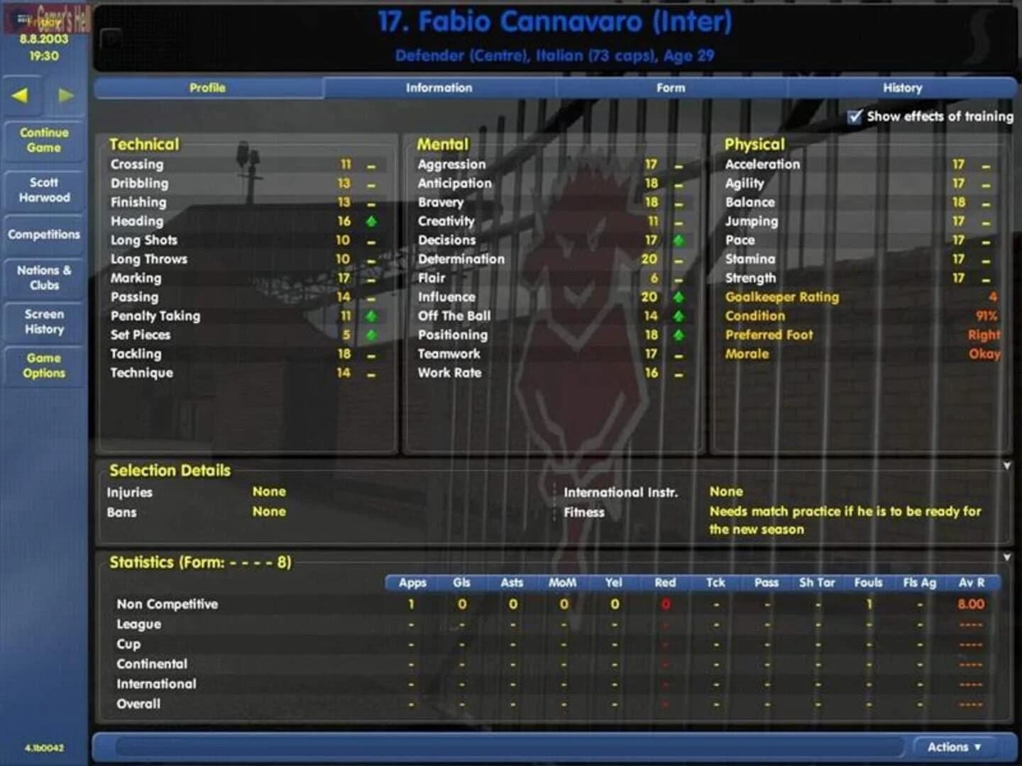 Championship Manager: Season 03/04 screenshot 3