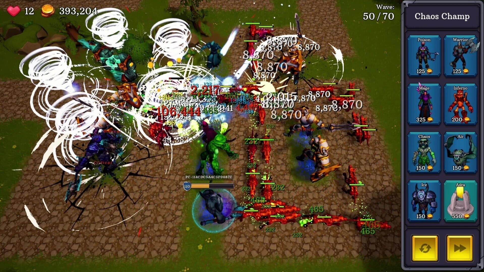 Champs TD screenshot 2