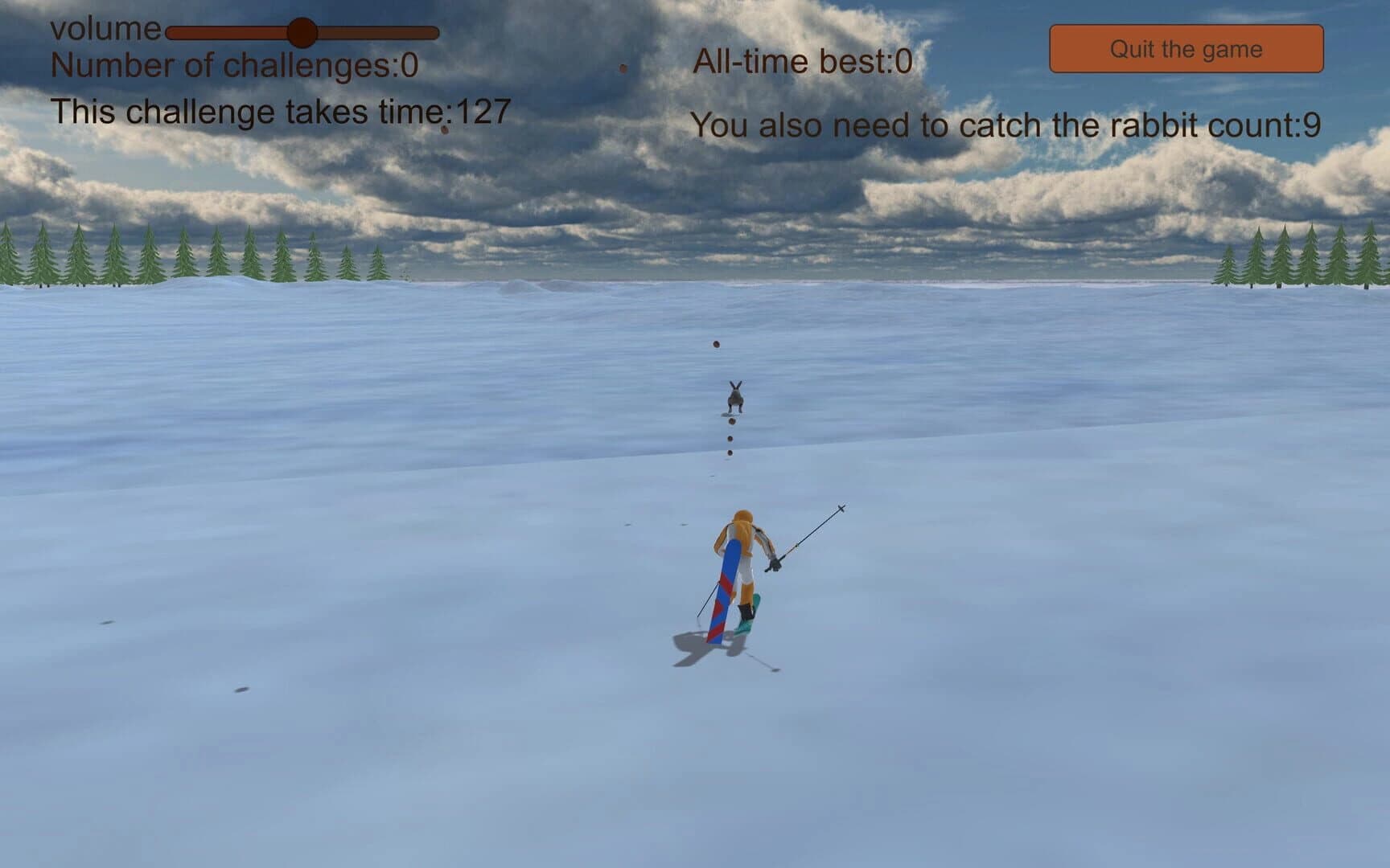 Chasing Rabbits in Snow screenshot 1