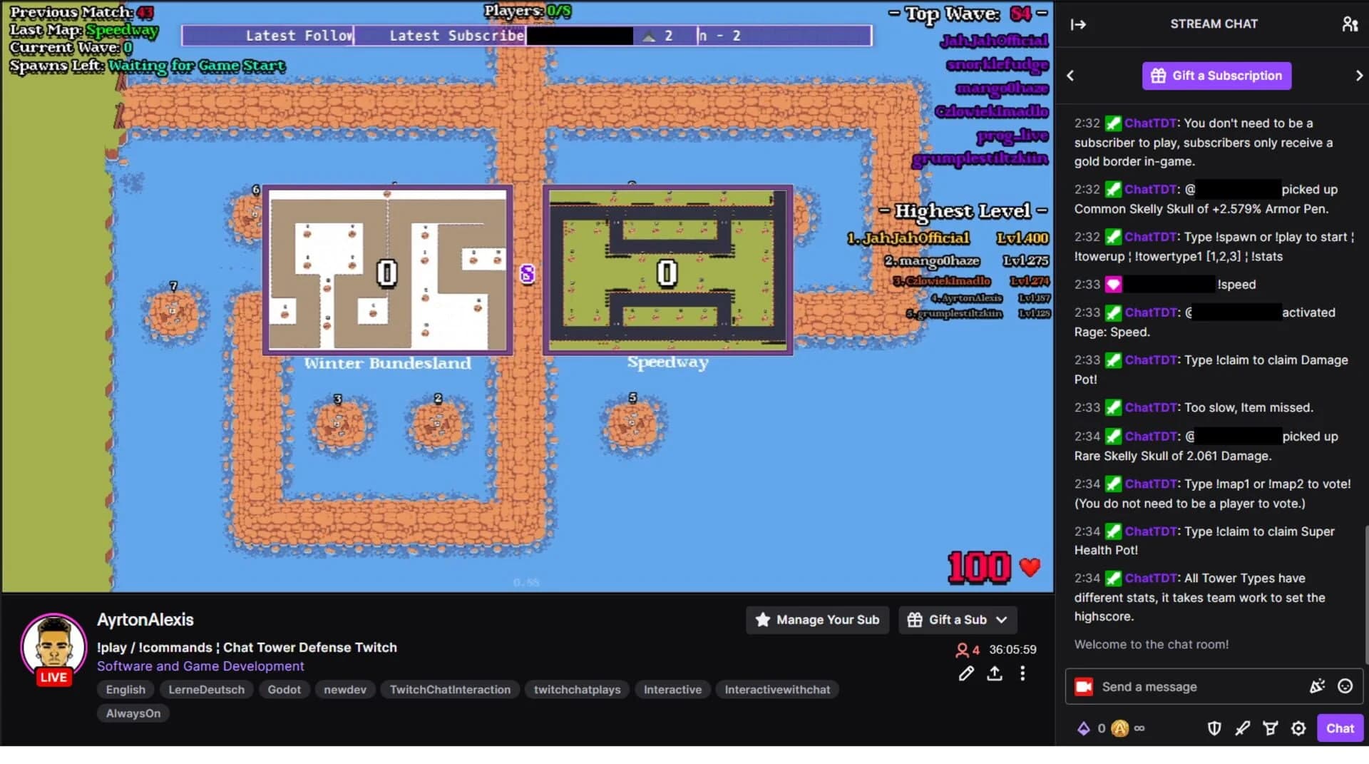 ChatTDT: Tower Defense Twitch screenshot 4