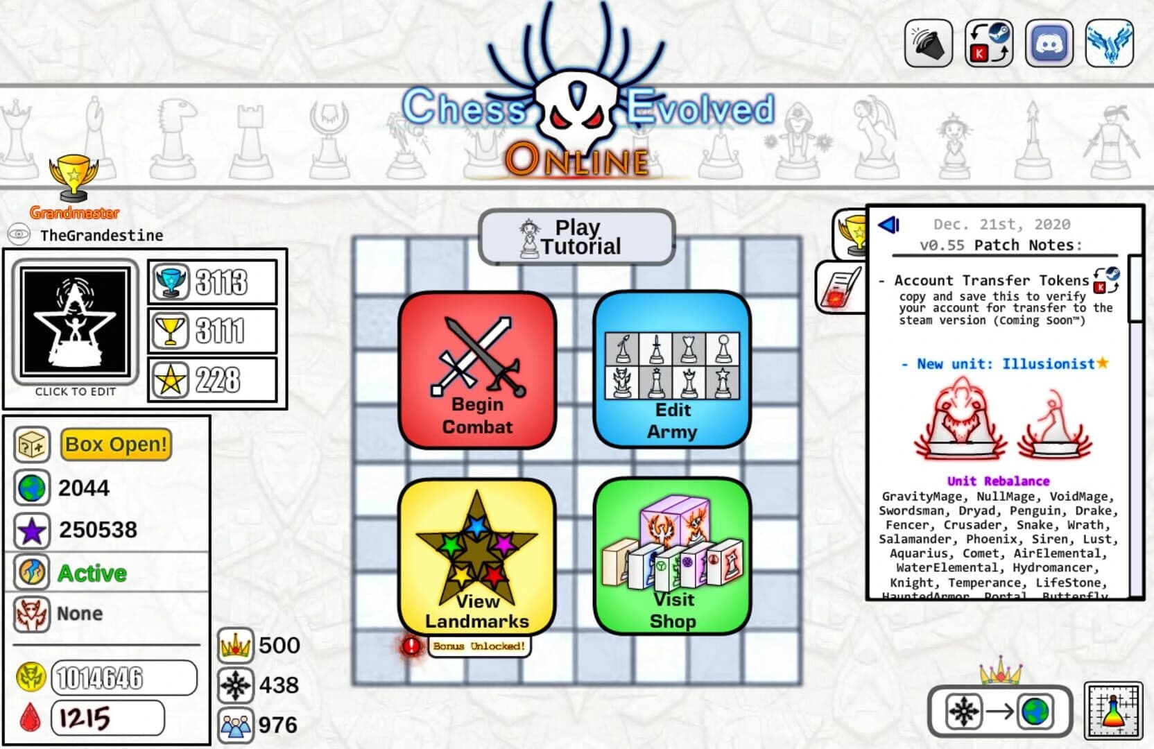 Chess Evolved Online screenshot 2