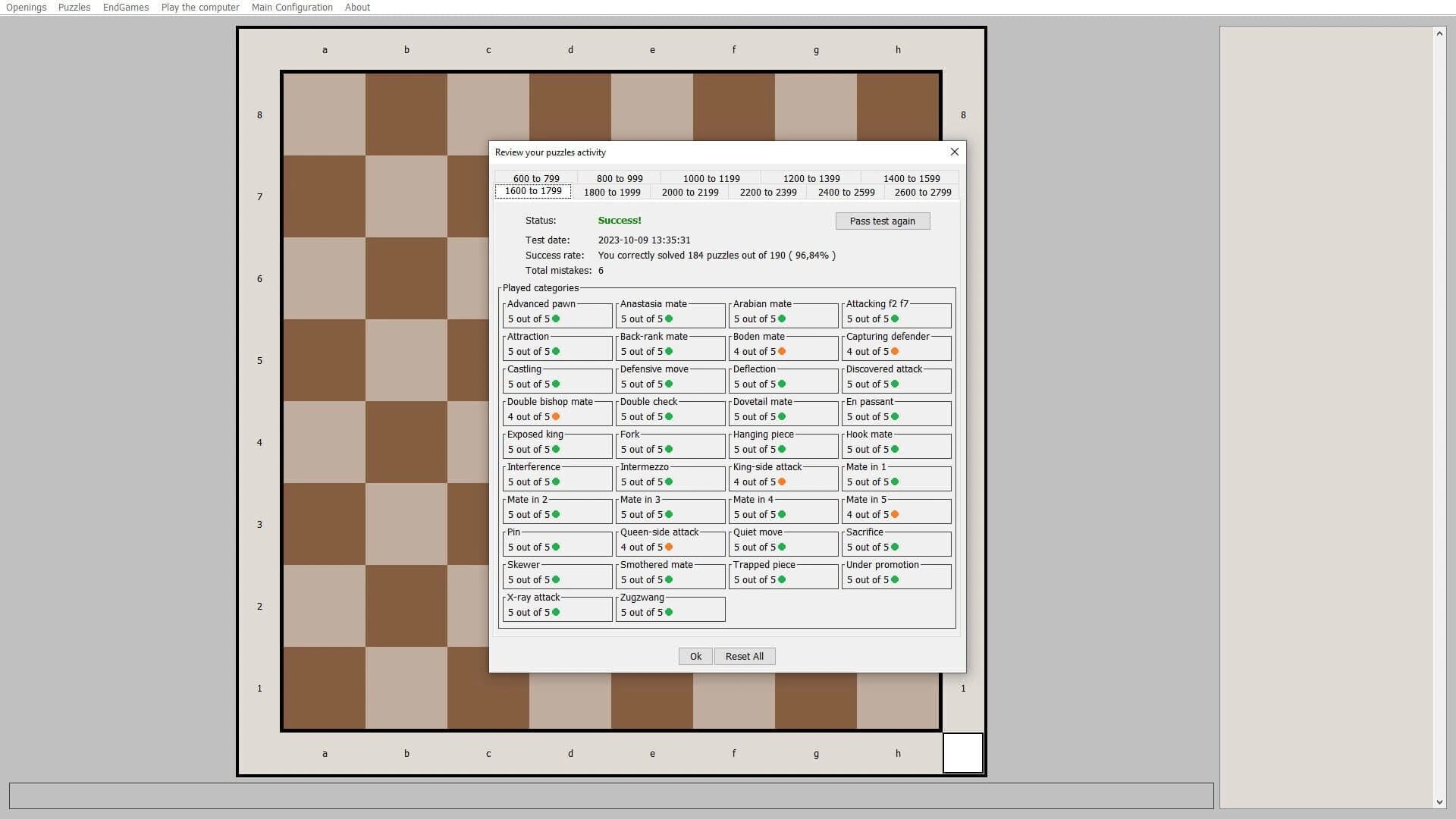 Chess Exerciser screenshot 1
