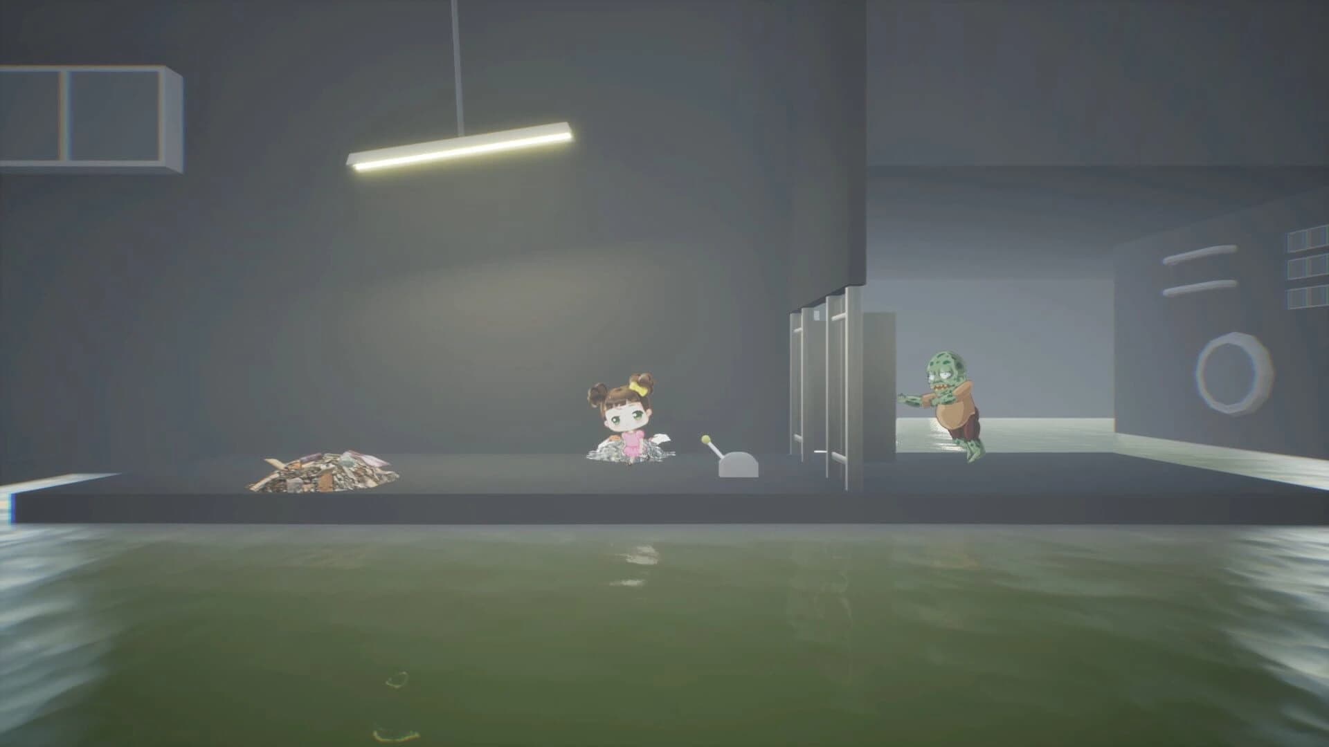 Chibi Girl vs. Evil Zombie Dead screenshot 1