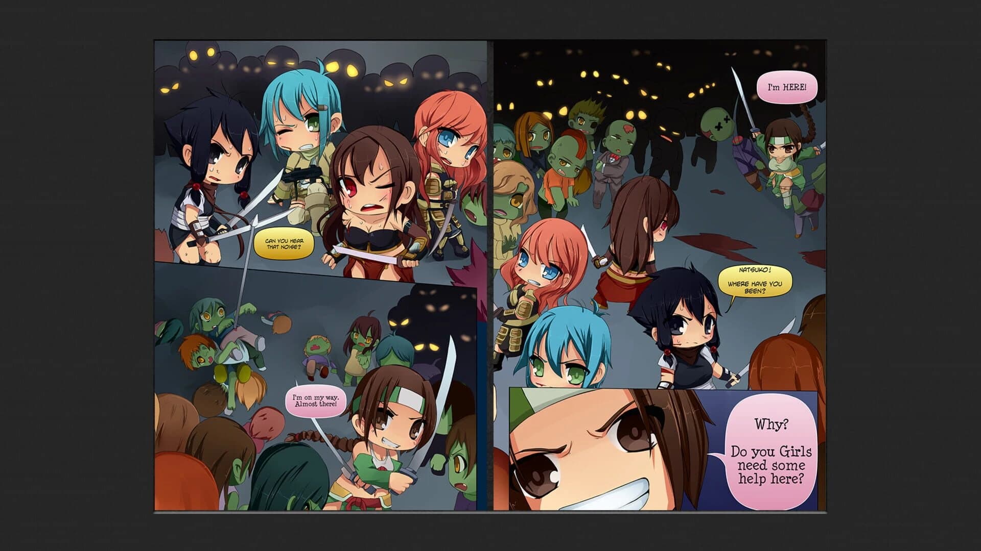 Chibi Wars Kinetic Novel screenshot 2