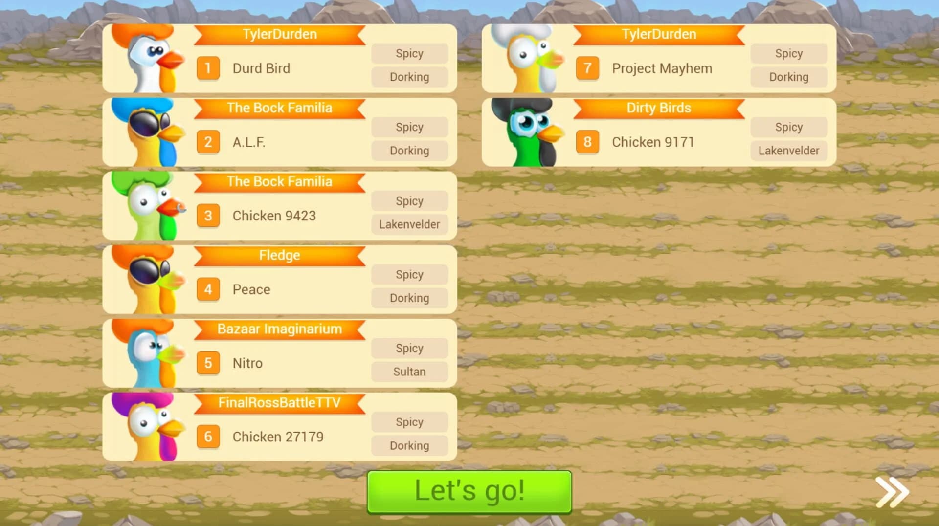 Chicken Derby screenshot 2