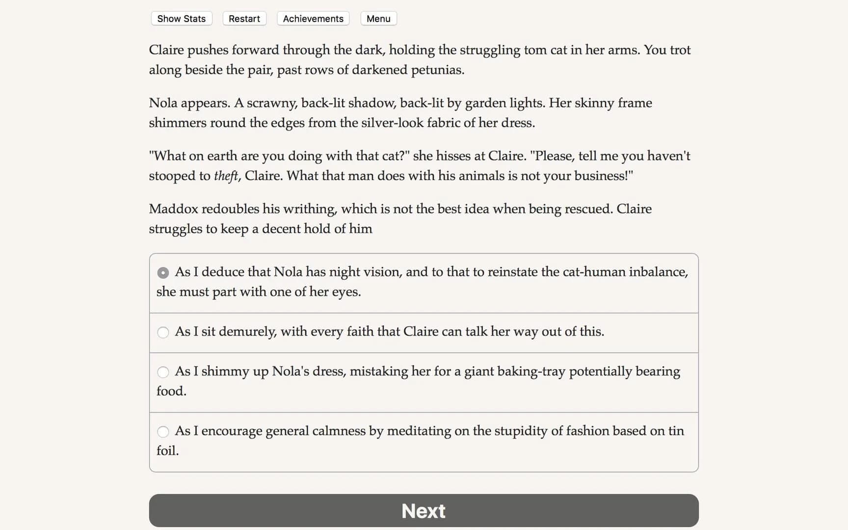 Choice of the Cat screenshot 1