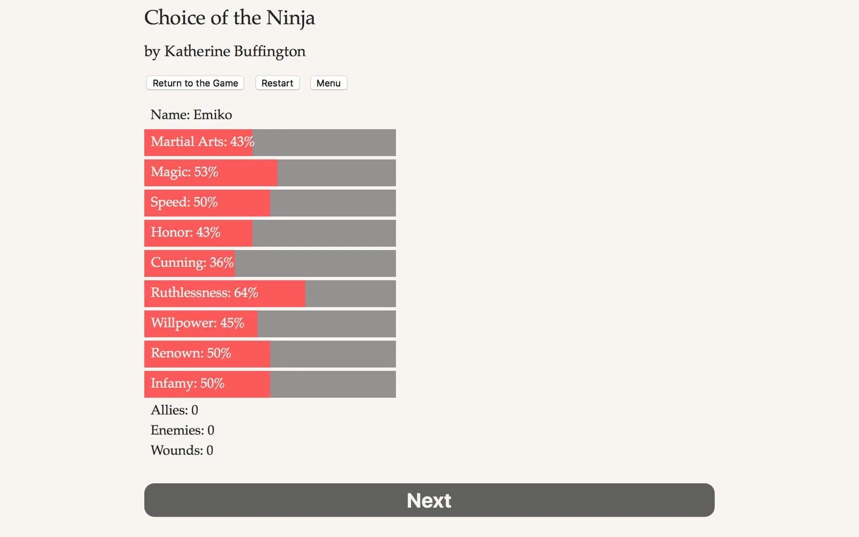 Choice of the Ninja screenshot 1