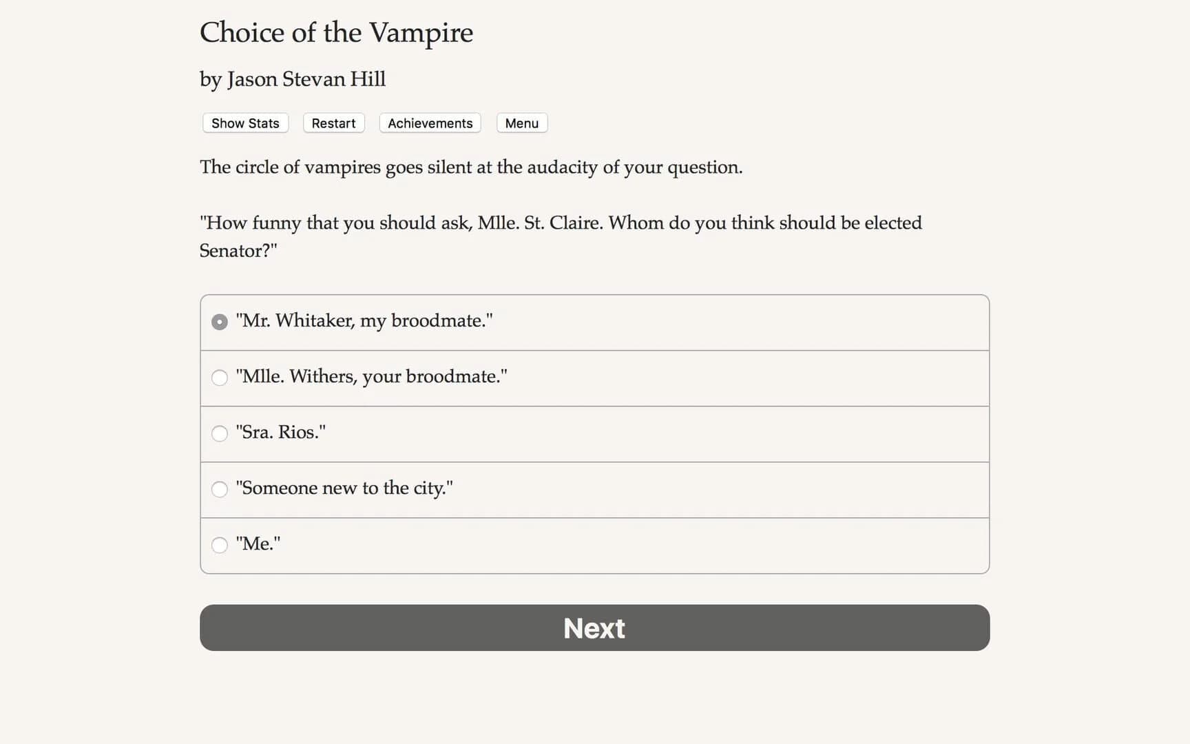 Choice of the Vampire screenshot 5