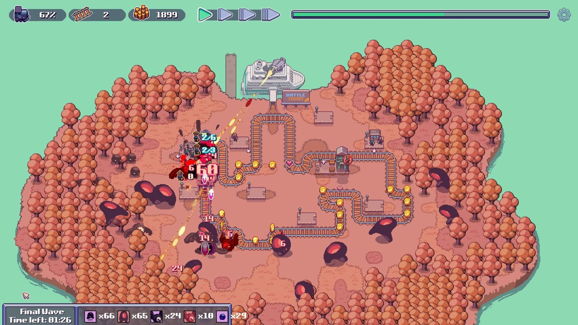 Choo Choo Defenders screenshot 1