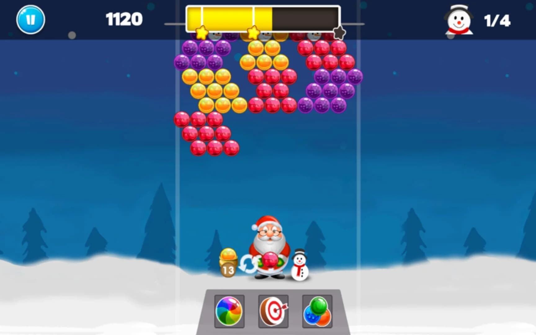 Christmas Bubble Shooter screenshot 2