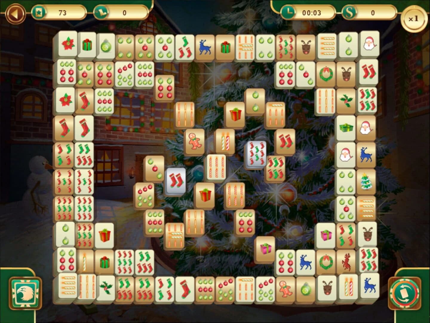 Christmas Mahjong screenshot 5