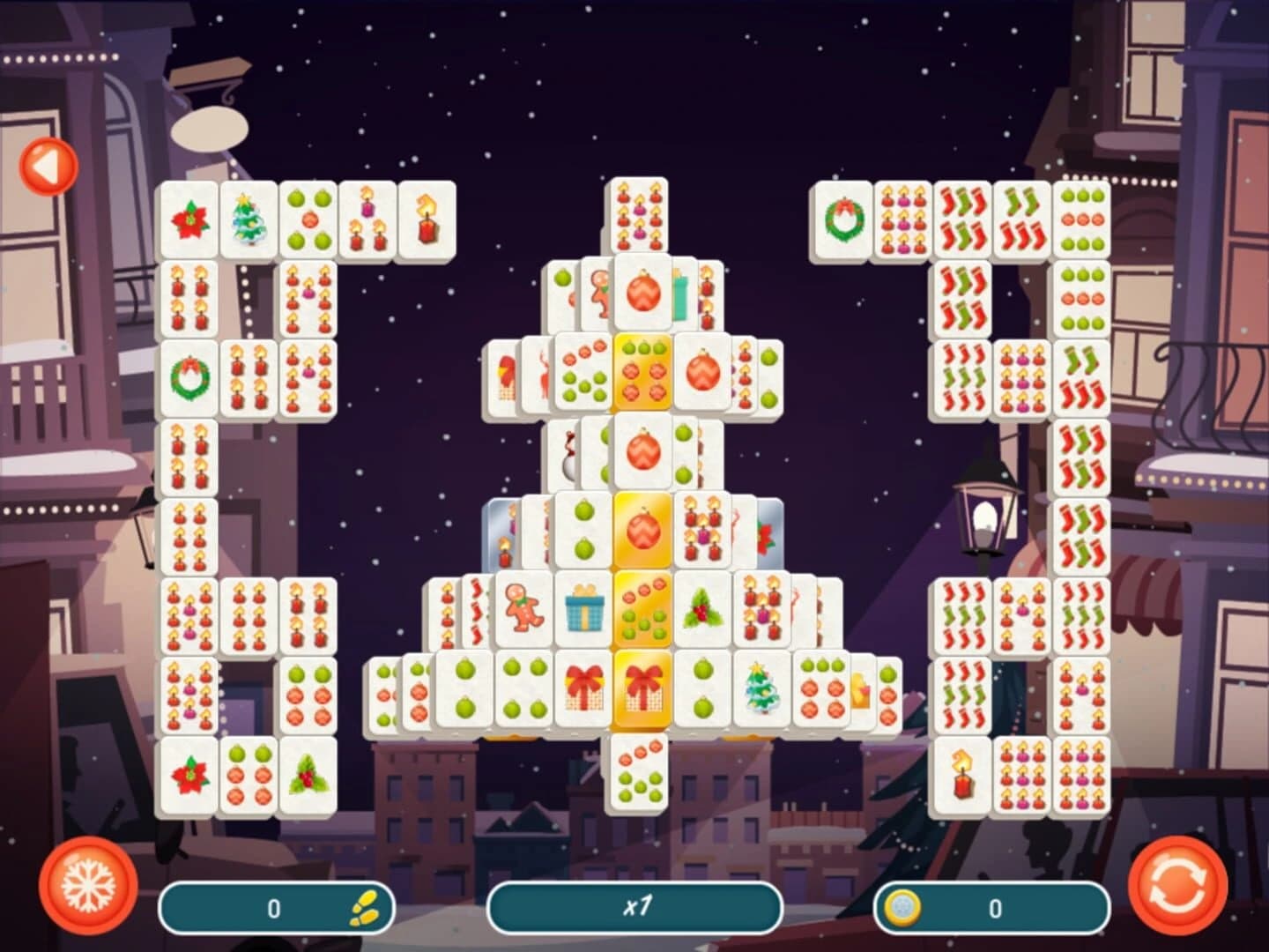 Christmas Mahjong 2 screenshot 1