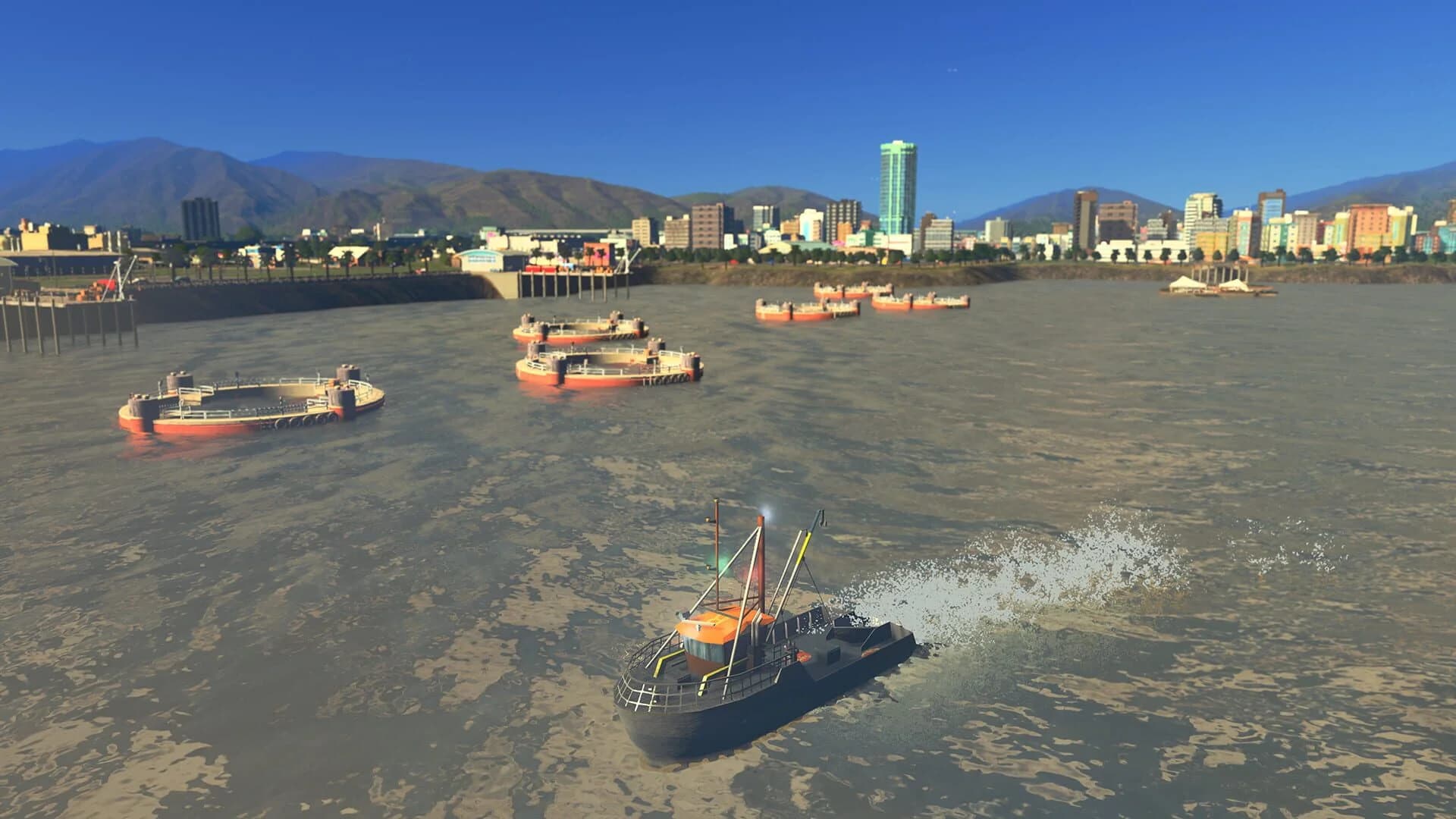 Cities: Skylines - Sunset Harbor screenshot 2