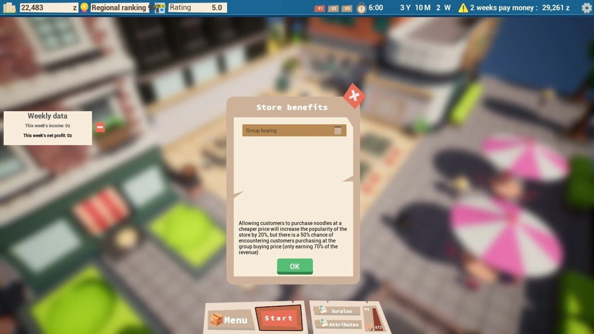 City Noodle Shop Simulator screenshot 2