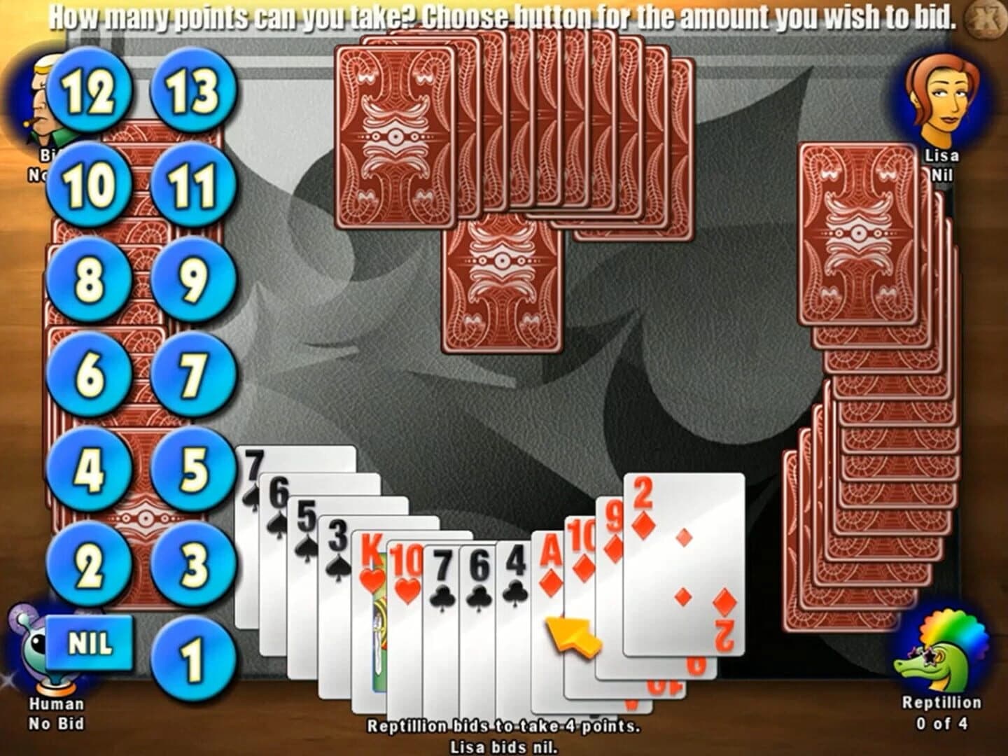 Classic Card Game Spades screenshot 2