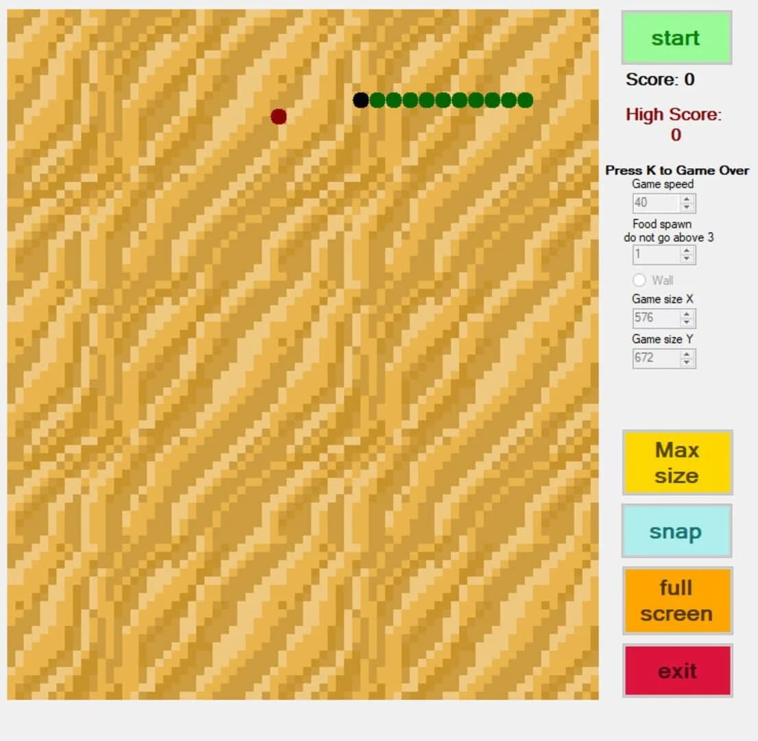 Classic Snake screenshot 1