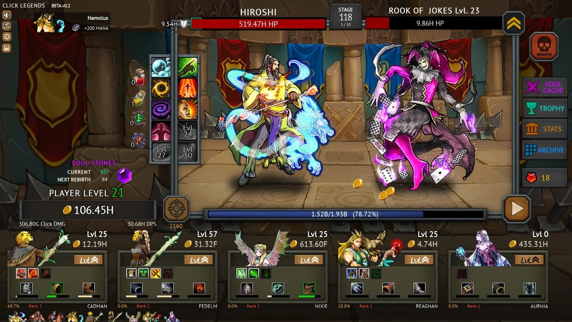 Click Legends screenshot 1