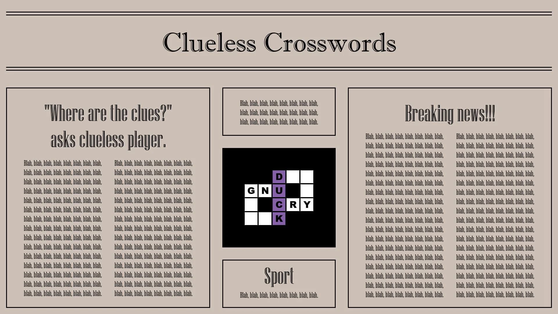 Clueless Crosswords screenshot 2