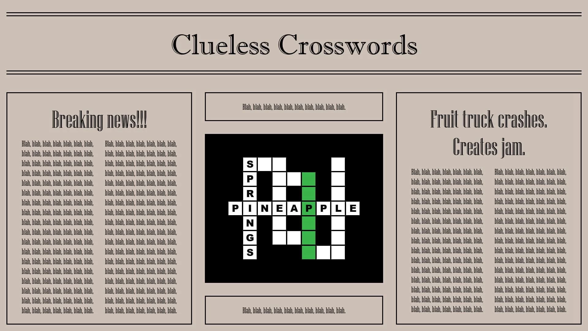 Clueless Crosswords screenshot 1