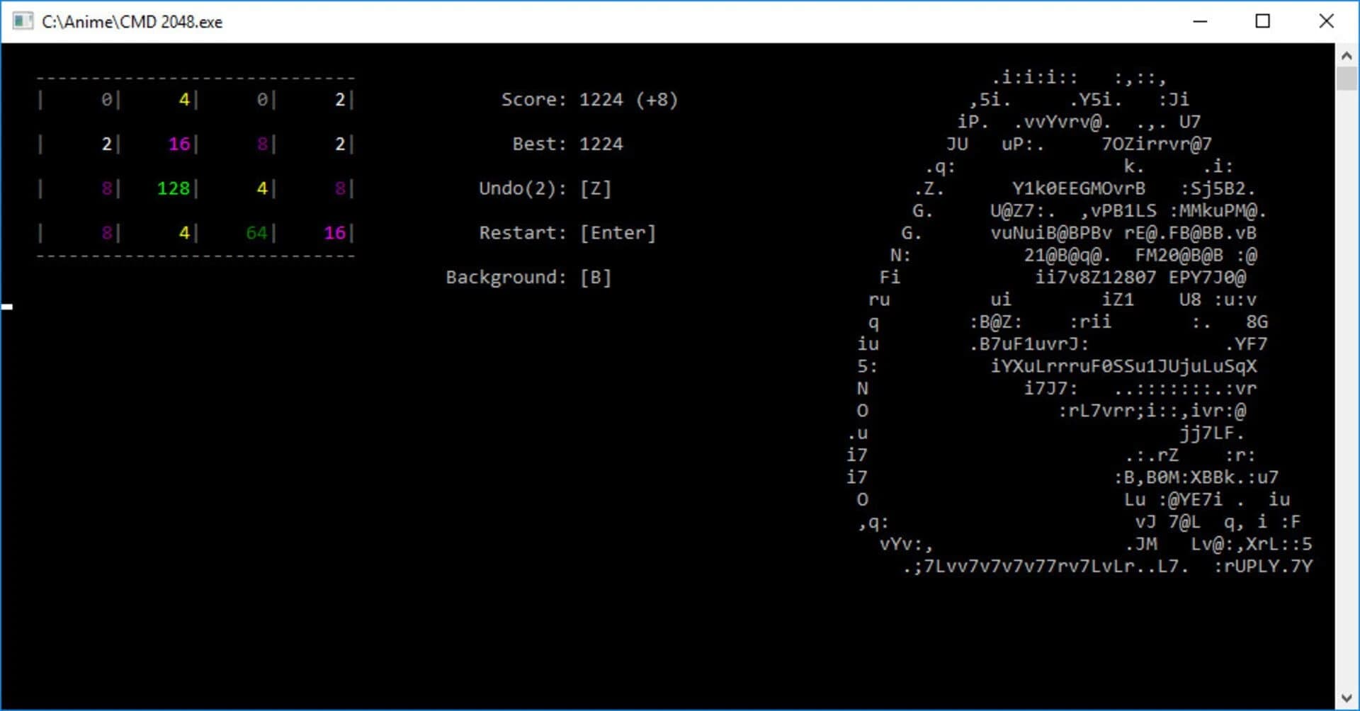 CMD 2048 screenshot 2