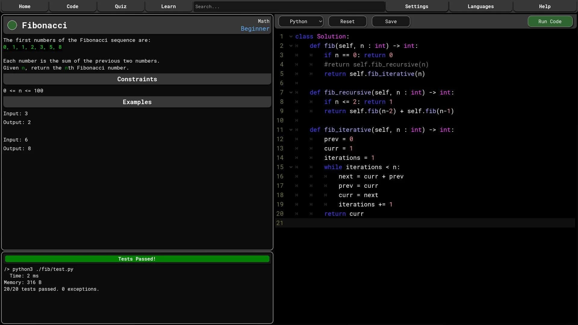 Code Trainer screenshot 1