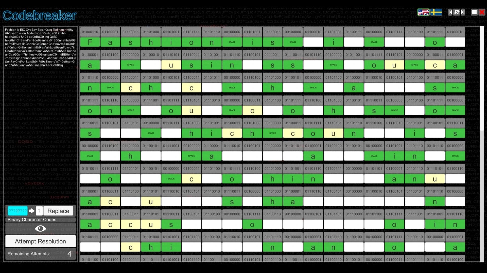 Codebreaker screenshot 7