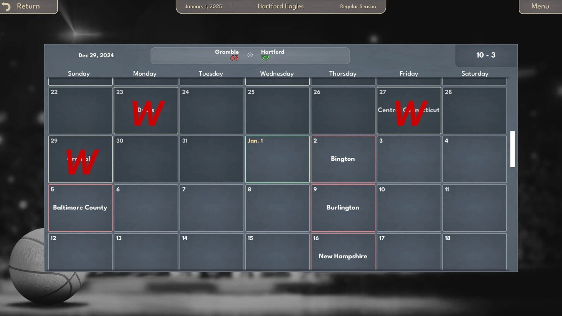 College Basketball Manager screenshot 3