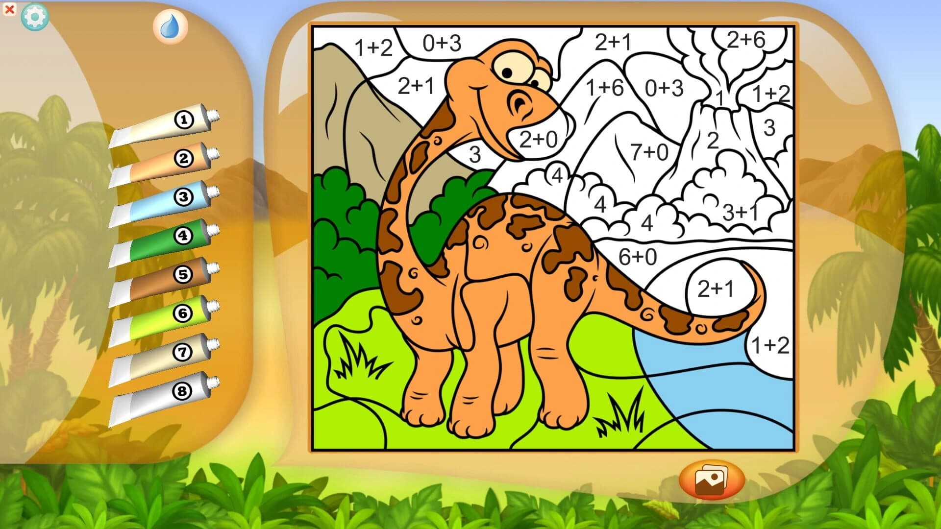 Color by Numbers - Dinosaurs screenshot 2