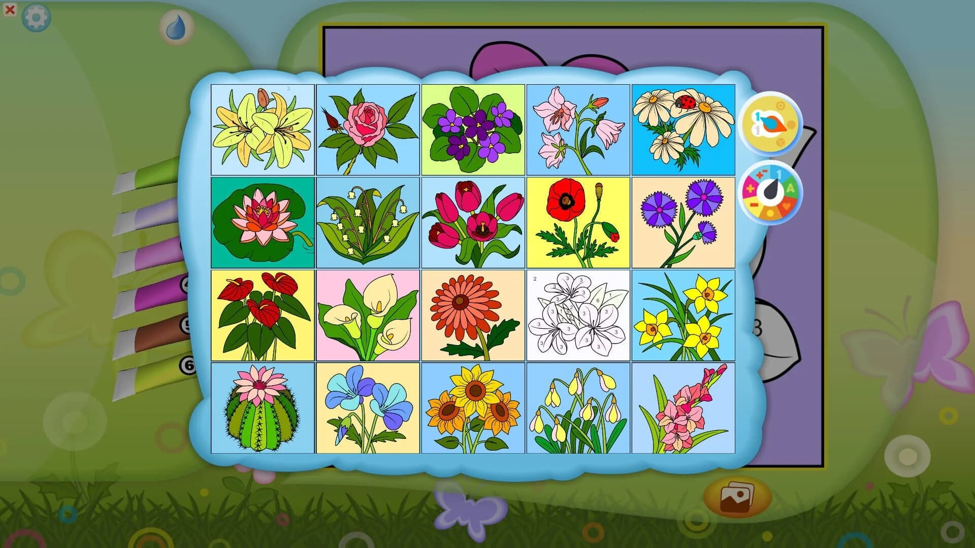 Color by Numbers - Flowers screenshot 2