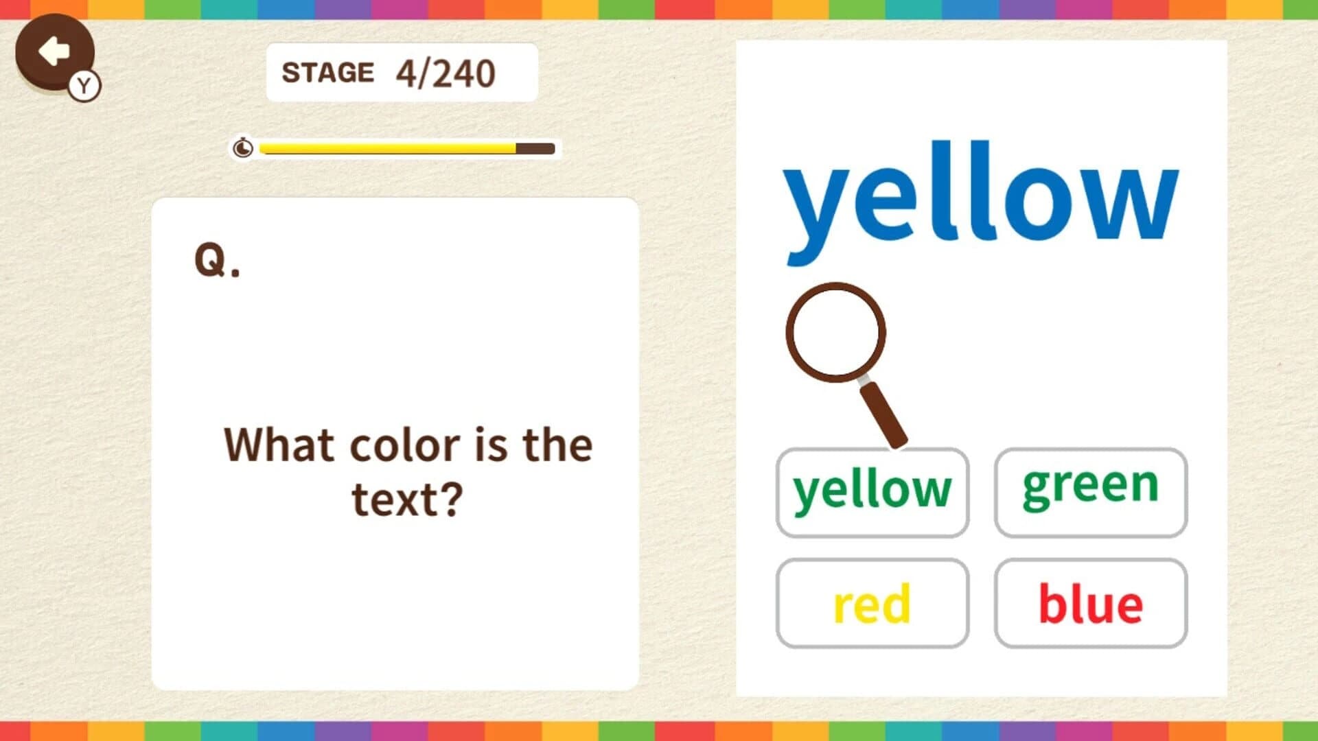 Color Mismatch Brain Quiz screenshot 1