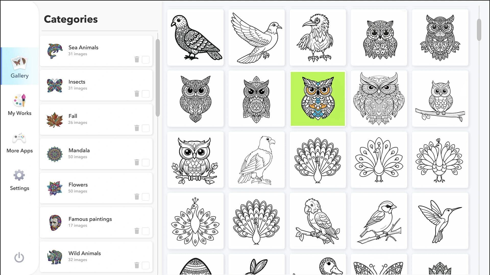 Coloring Book for Adults 2: Full Version screenshot 1