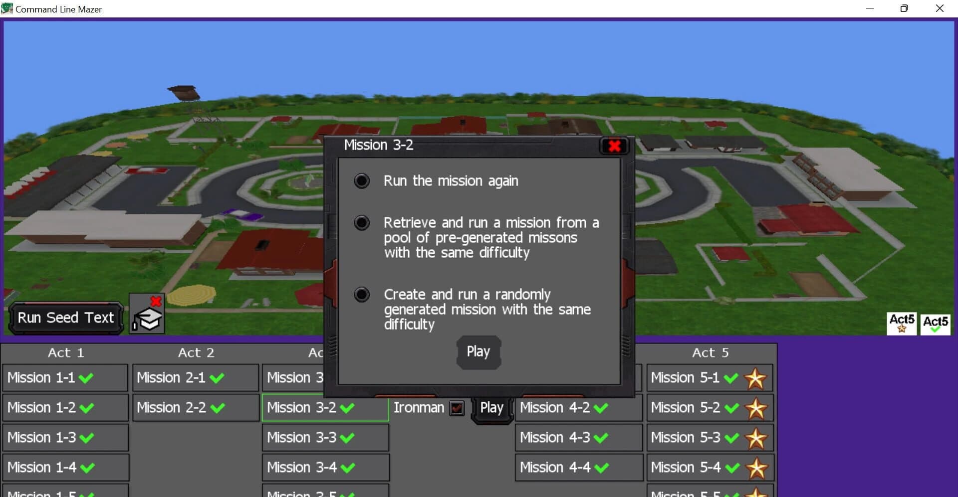 Command Line Mazer screenshot 3