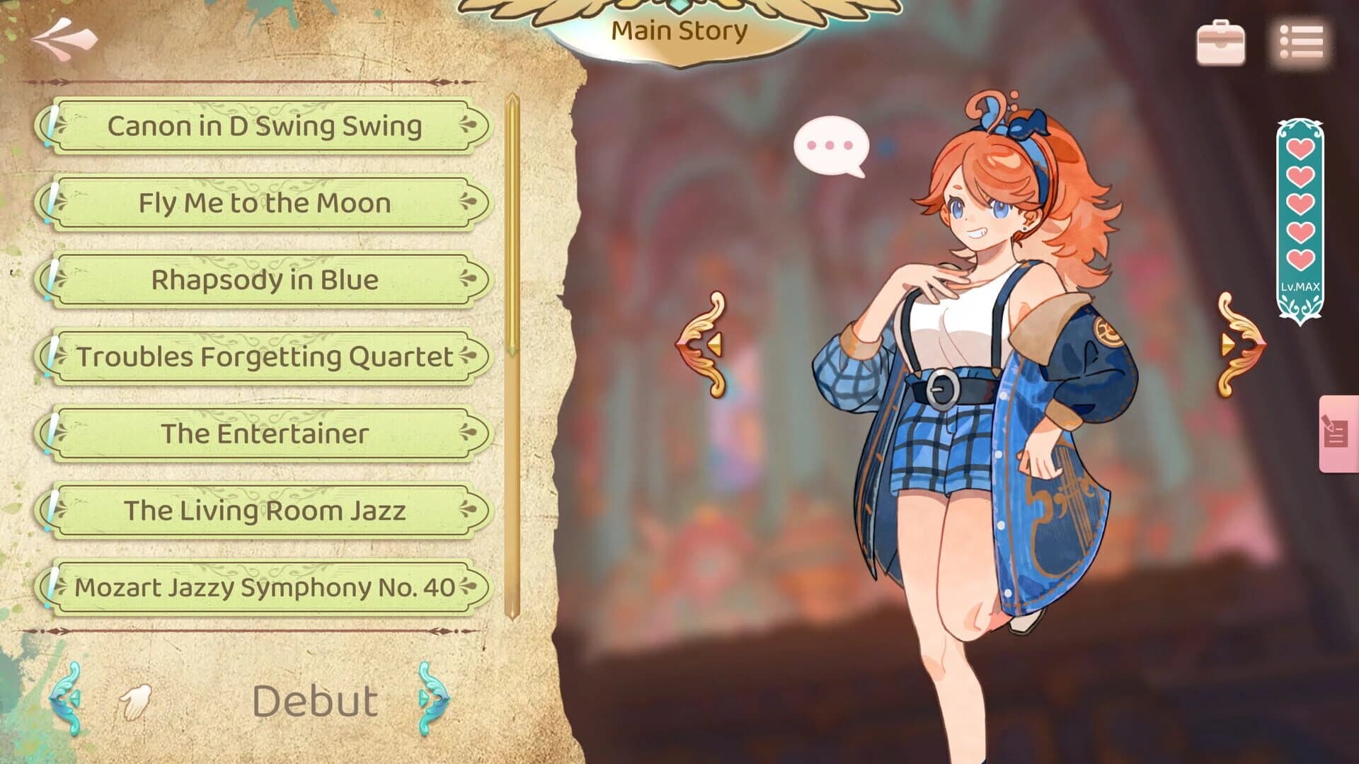 Concerto on White: Cajon Story screenshot 1