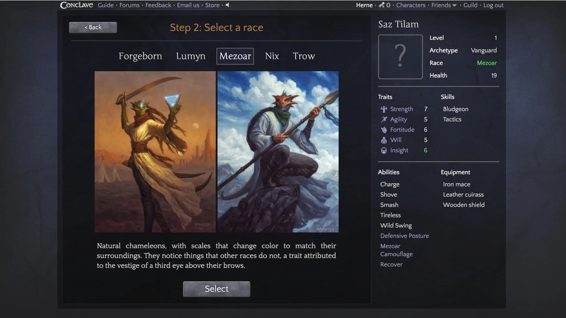 Conclave screenshot 1