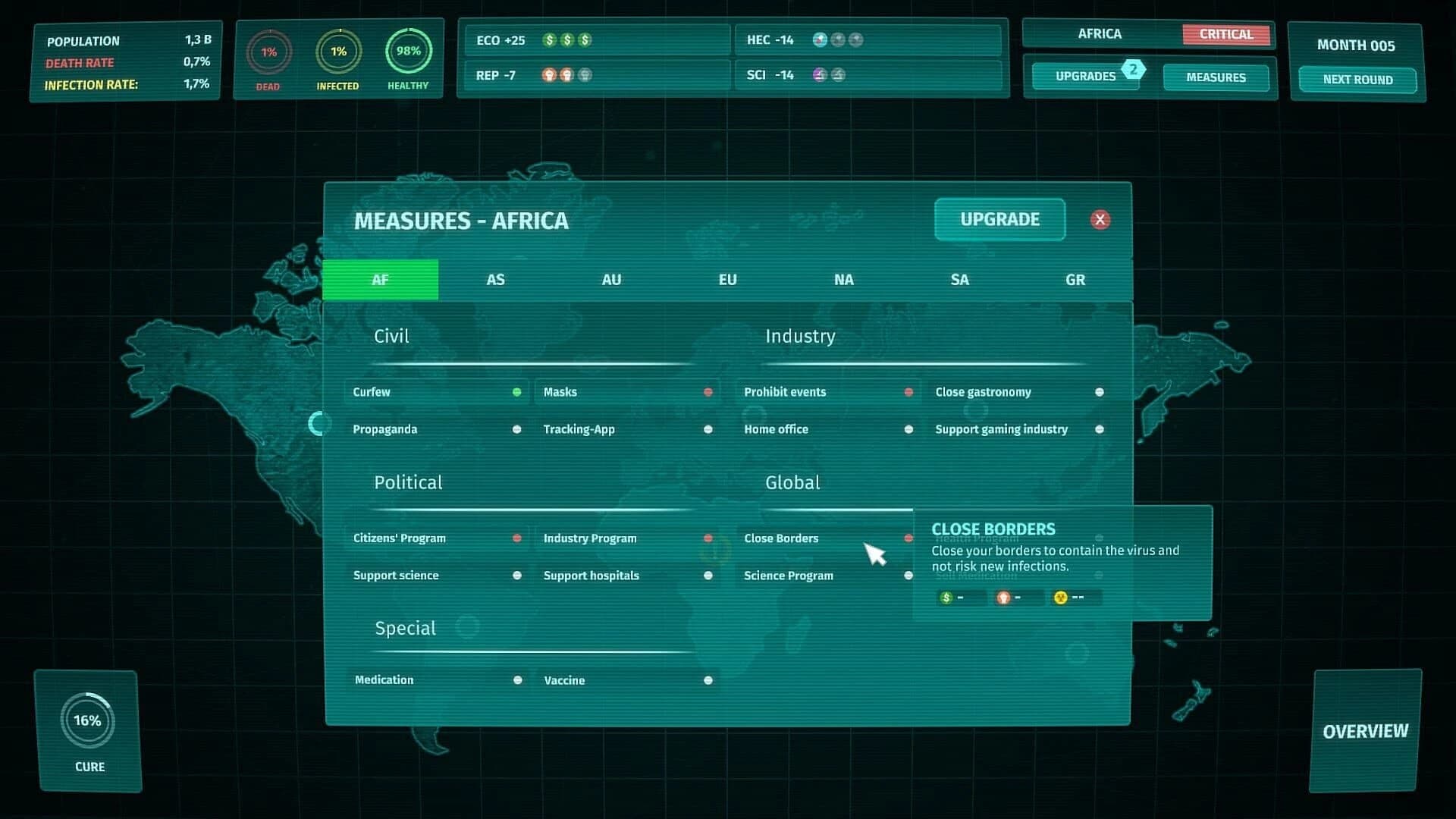 Corona Simulator screenshot 4