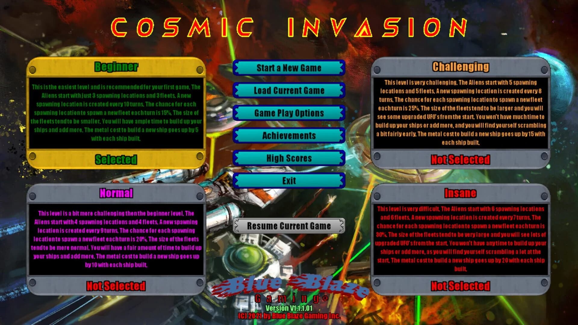 Cosmic Invasion screenshot 2