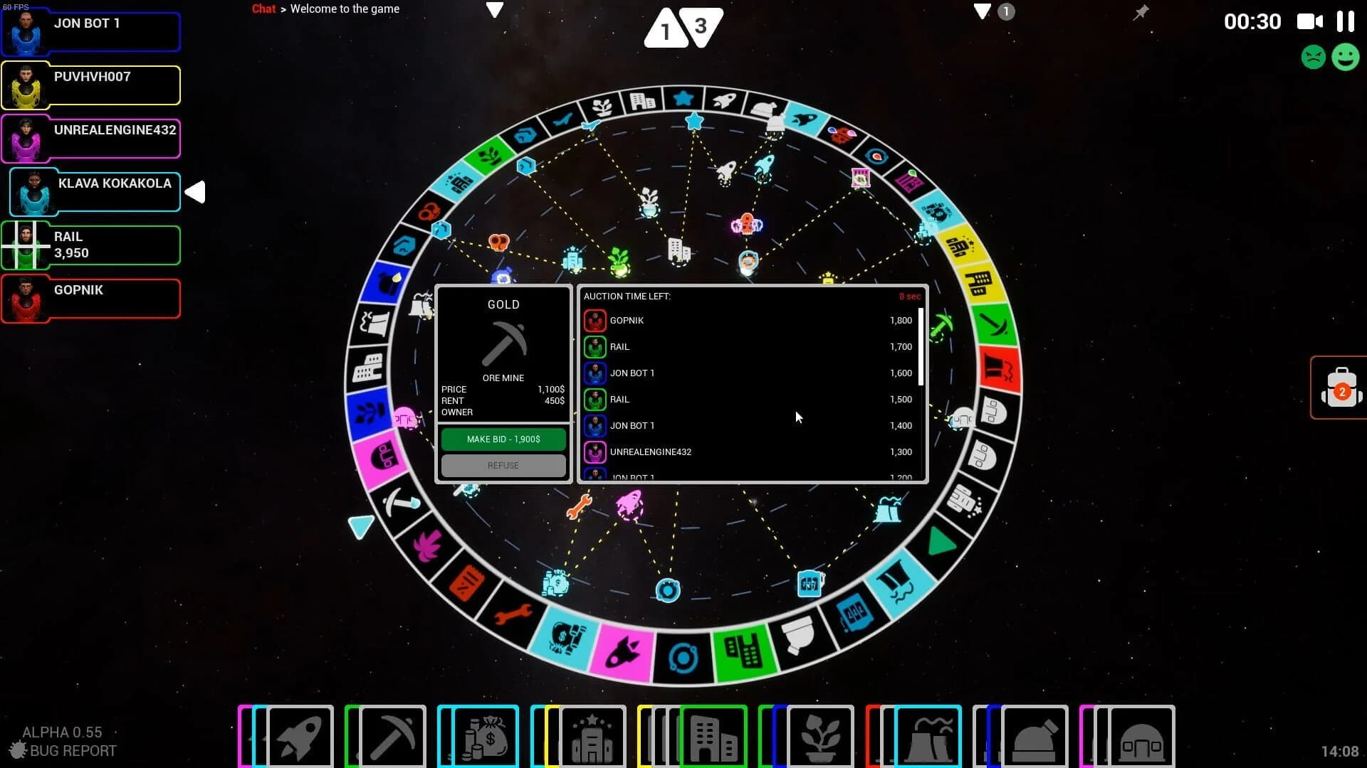 Cosmopoly screenshot 1