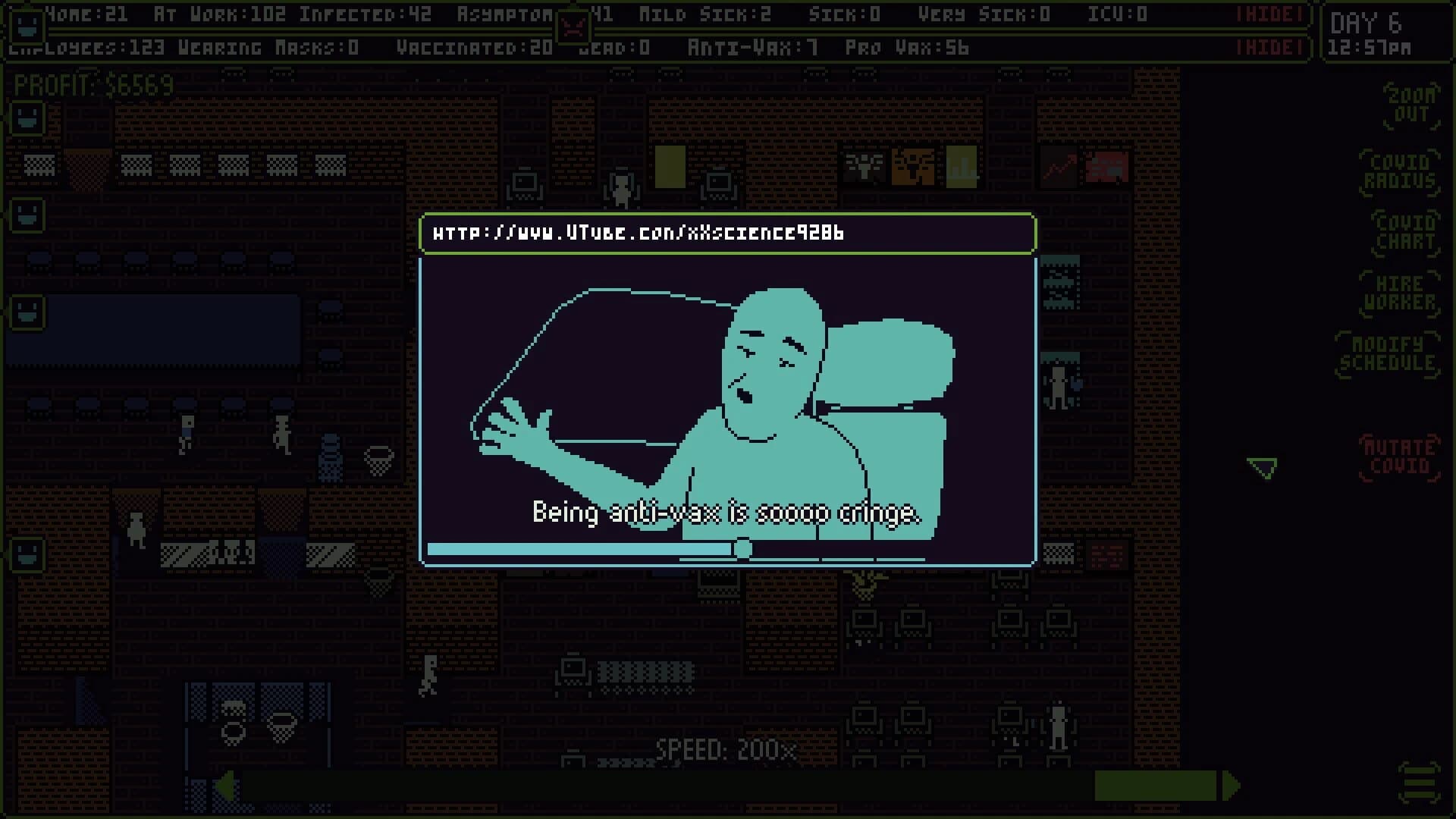 Covid Simulator screenshot 2