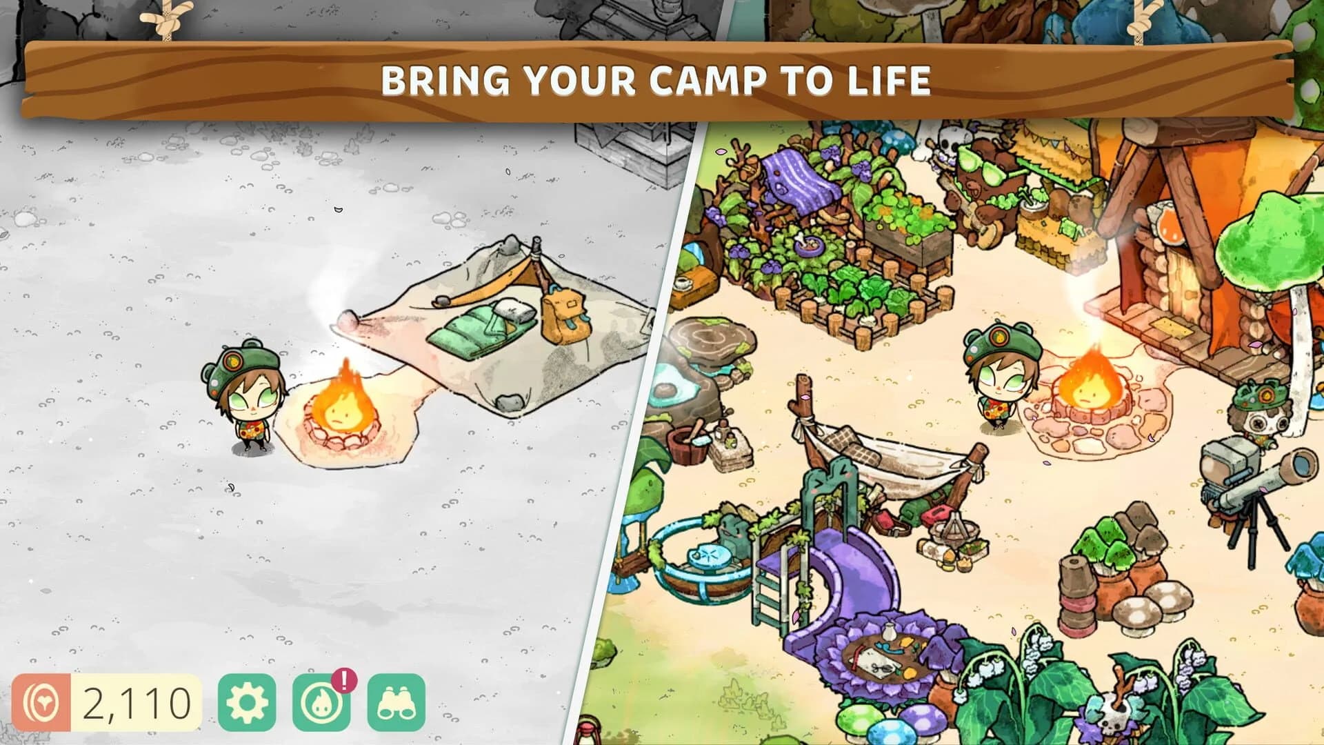 Cozy Grove: Camp Spirit screenshot 1