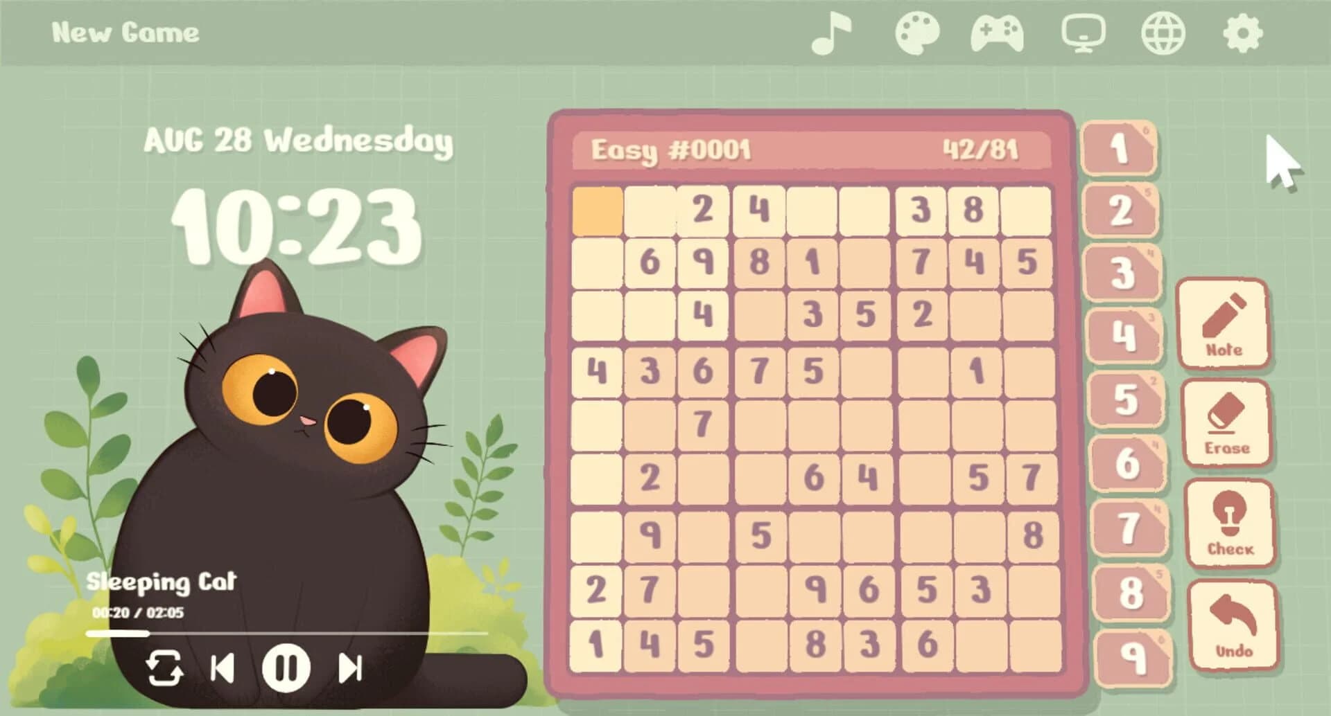 Cozy Sudoku screenshot 1