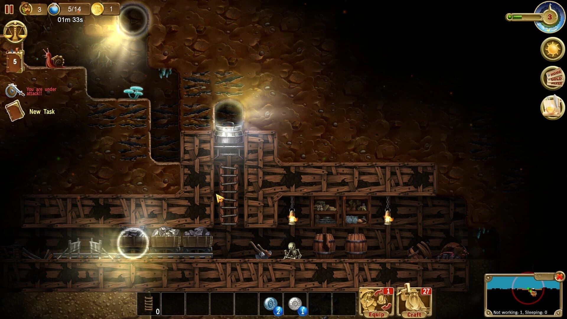 Craft the World: Abandoned Mines screenshot 2