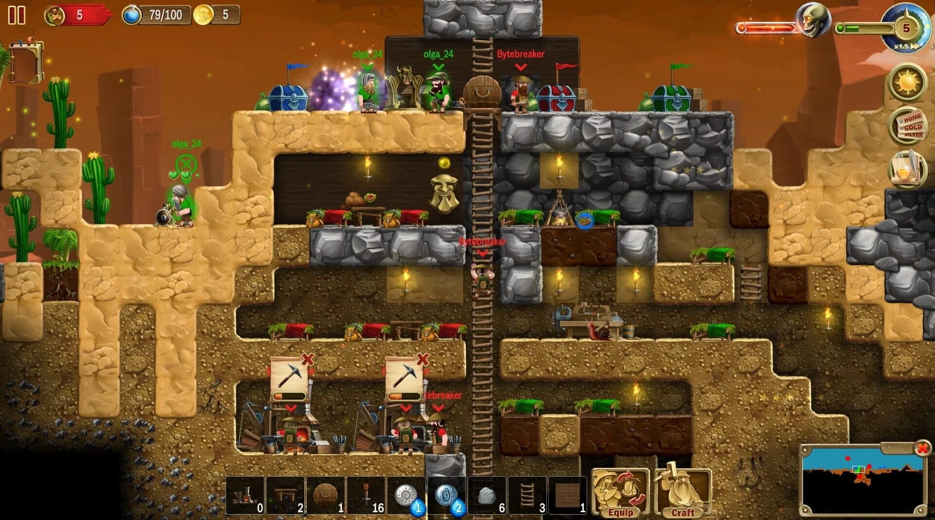 Craft the World: Dig with Friends screenshot 1