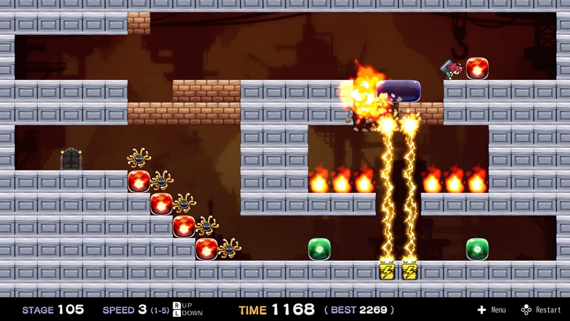 Crash Puzzle Hammer-San screenshot 1