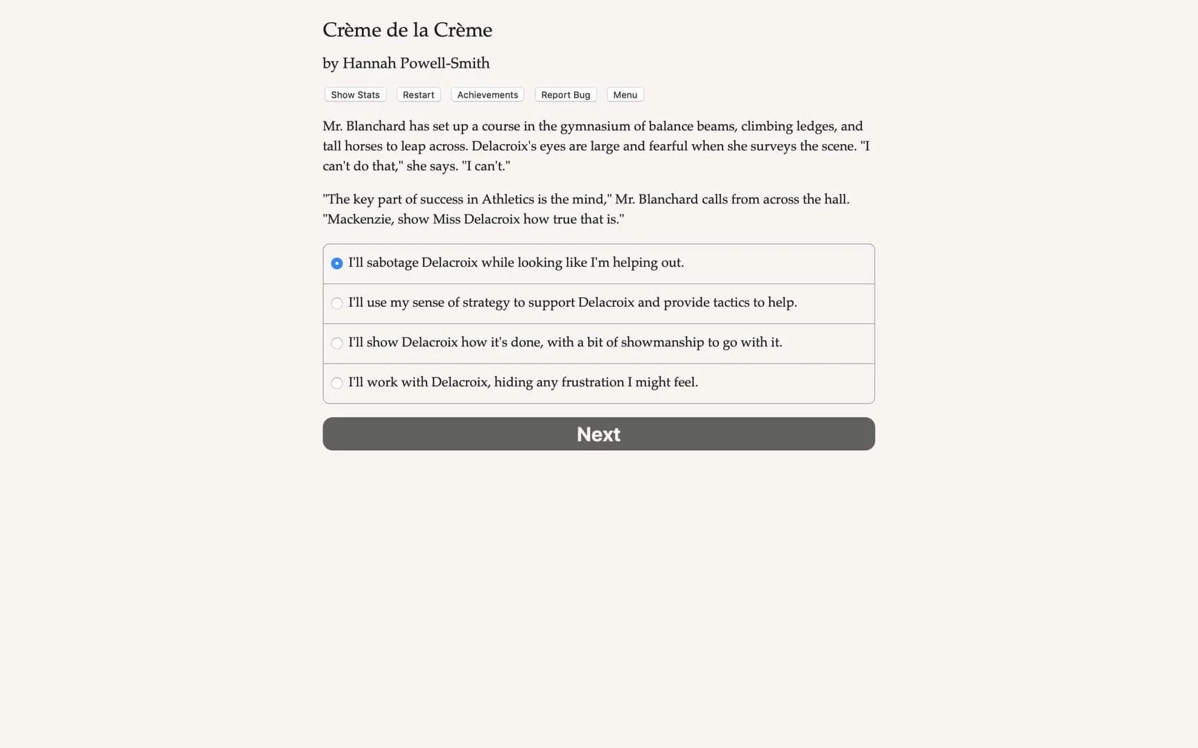 Creme de la Creme screenshot 1