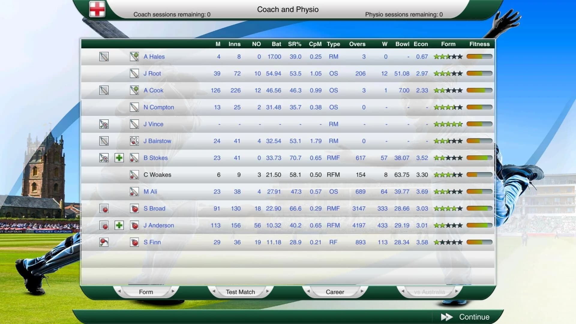 Cricket Captain 2016 screenshot 2