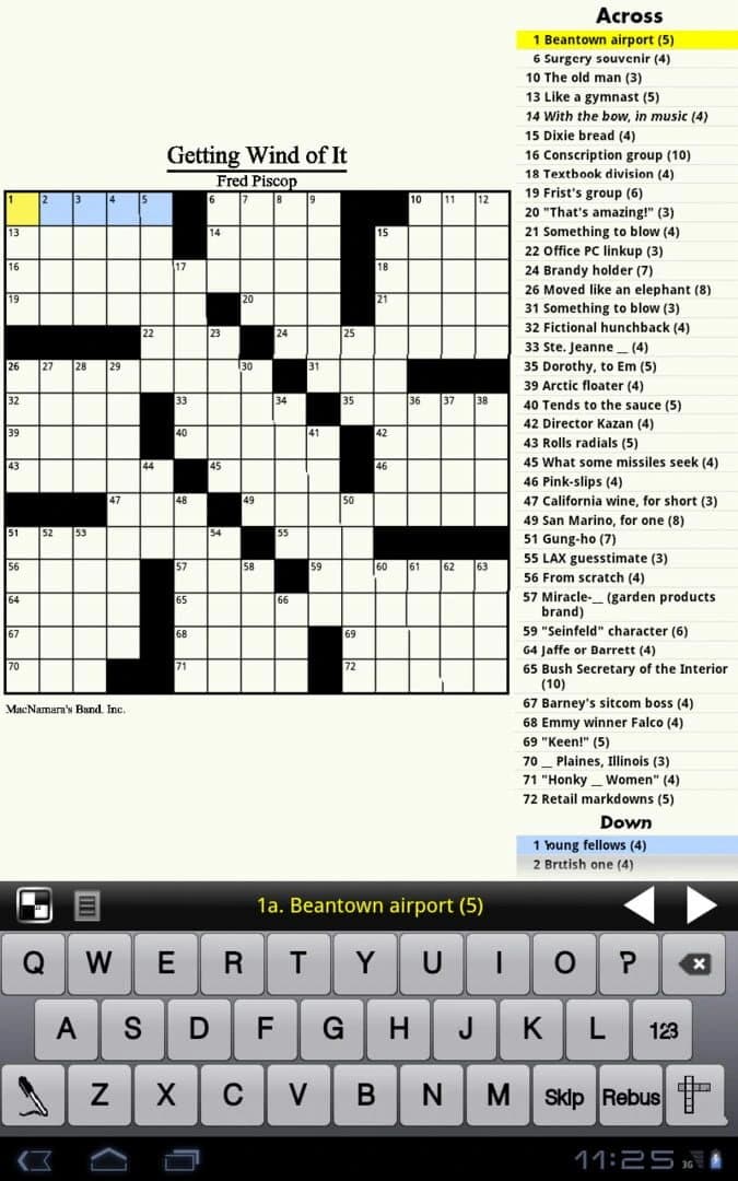 Crosswords screenshot 3